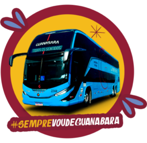 Foto de ônibus com a #semprevoudeguanabara